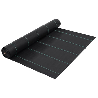 Weed & Root Control Mat Black 2x25 m PP