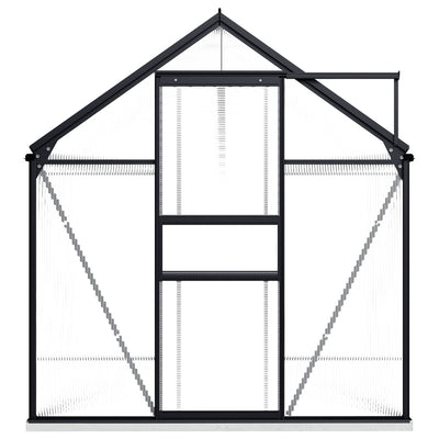 Greenhouse with Base Frame Anthracite Aluminium 5.89 m² - Payday Deals