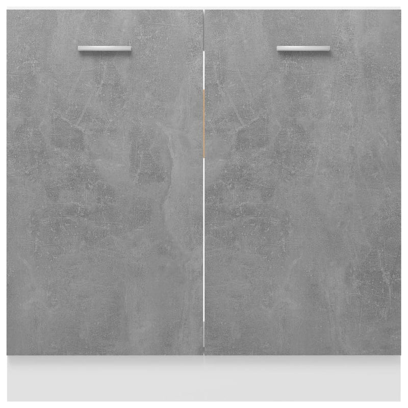 Sink Bottom Cabinet Concrete Grey 80x46x81.5 cm Chipboard
