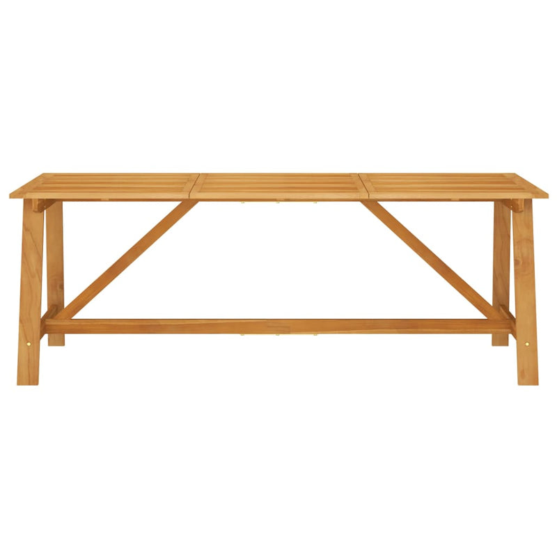 Garden Dining Table 206x100x74 cm Solid Acacia Wood