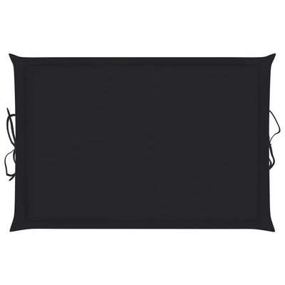 Sun Lounger Cushion Black 186x58x3 cm - Payday Deals