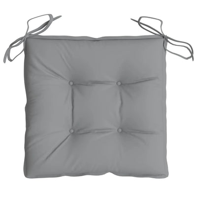 Chair Cushions 6 pcs Grey 40x40x7 cm Fabric