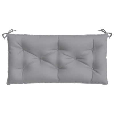 Garden Bench Cushion Grey 100x50x7 cm Fabric