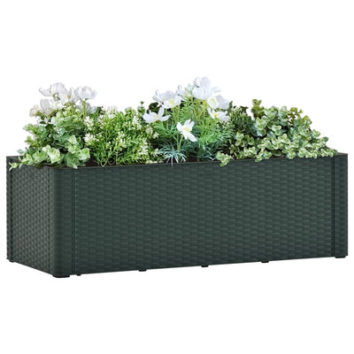 Garden Raised Bed with Self Watering System Green 100x43x33 cm