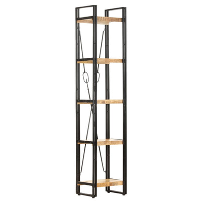5-Tier Bookcase 40x30x180 cm Solid Mango Wood
