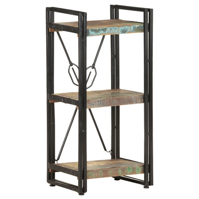 3-Tier Bookcase 40x30x80 cm Solid Reclaimed Wood