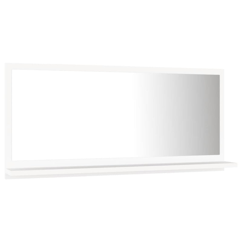 Bathroom Mirror White 80x10.5x37cm Chipboard
