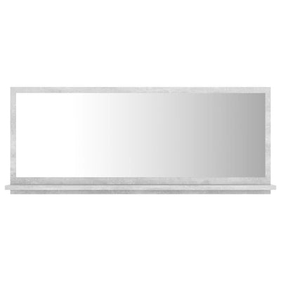 Bathroom Mirror Concrete Grey 90cm Chipboard