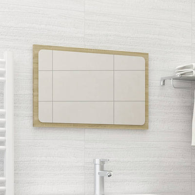Bathroom Mirror Sonoma Oak 60x1.5x37 cm Chipboard