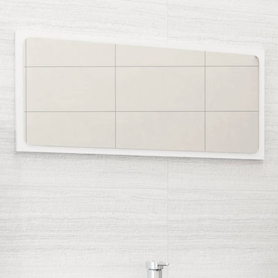 Bathroom Mirror White 80x1.5x37 cm Chipboard