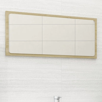 Bathroom Mirror Sonoma Oak 80x1.5x37 cm Chipboard