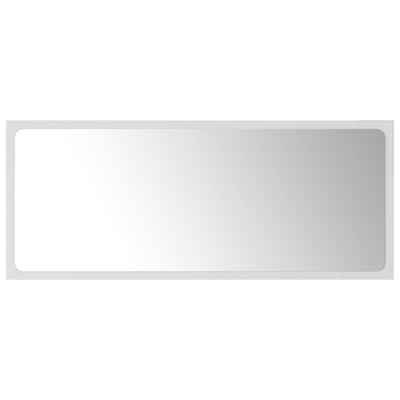 Bathroom Mirror White 90x1.5x37 cm Chipboard