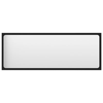 Bathroom Mirror Black 100x1.5x37 cm Chipboard