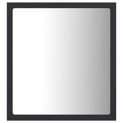LED Bathroom Mirror Grey 40x8.5x37 cm Chipboard - Payday Deals