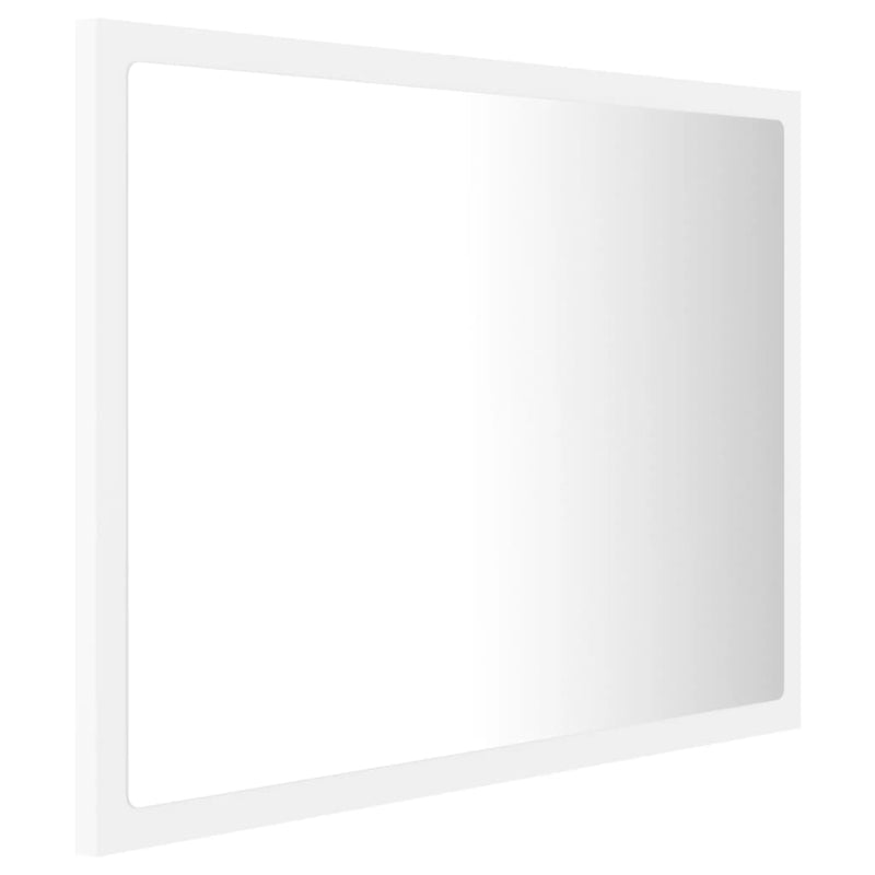 LED Bathroom Mirror White 60x8.5x37 cm Chipboard - Payday Deals