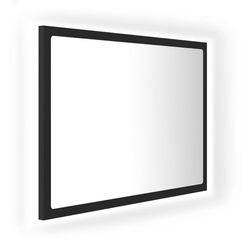 LED Bathroom Mirror Grey 60x8.5x37 cm Chipboard - Payday Deals