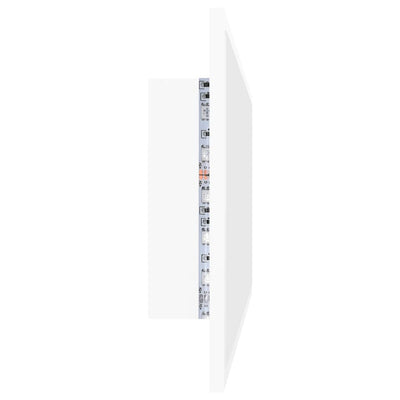 LED Bathroom Mirror White 100x8.5x37 cm Chipboard - Payday Deals