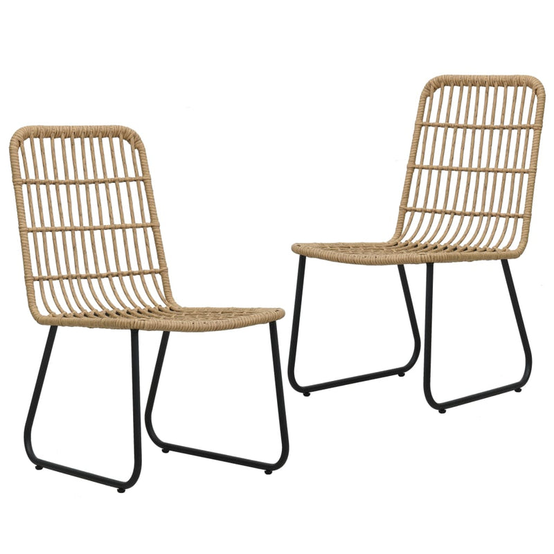 3 Piece Outdoor Dining Set Poly Rattan and Glass - Payday Deals