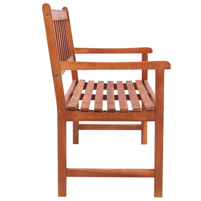 Garden Bench with Cushion 120 cm Solid Acacia Wood
