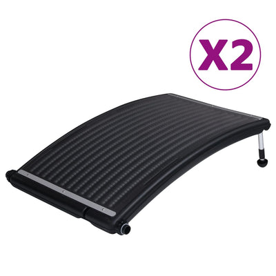 Curved Pool Solar Heating Panels 2 pcs 110x65 cm - Payday Deals