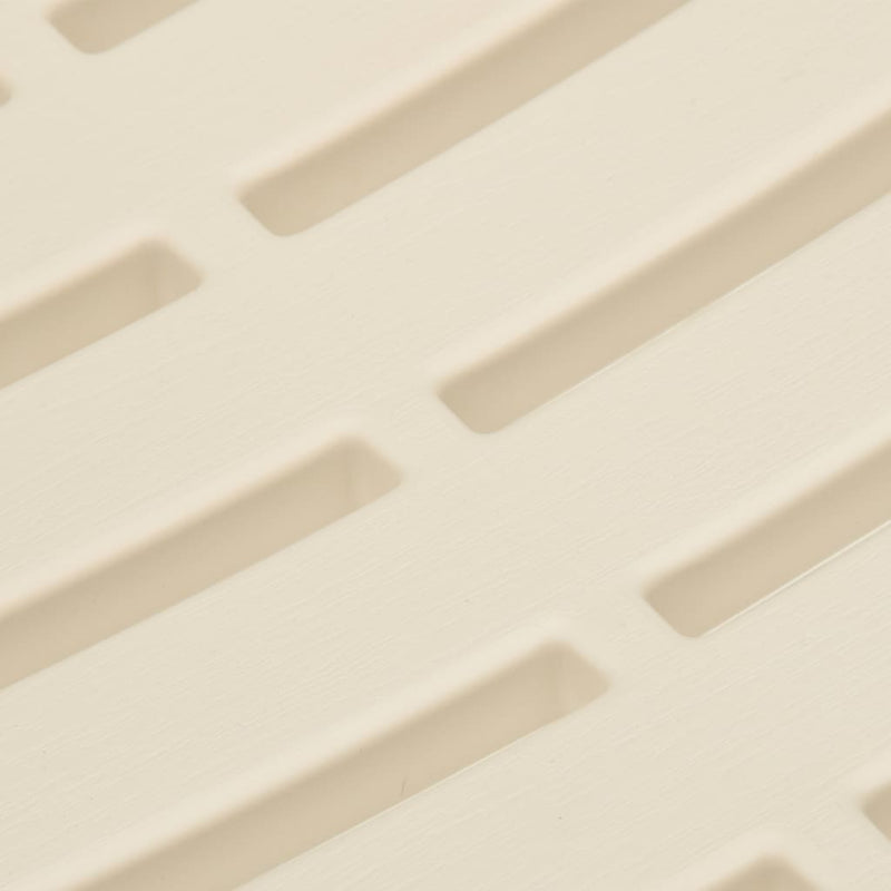 3 Piece Folding Bistro Set Plastic White - Payday Deals