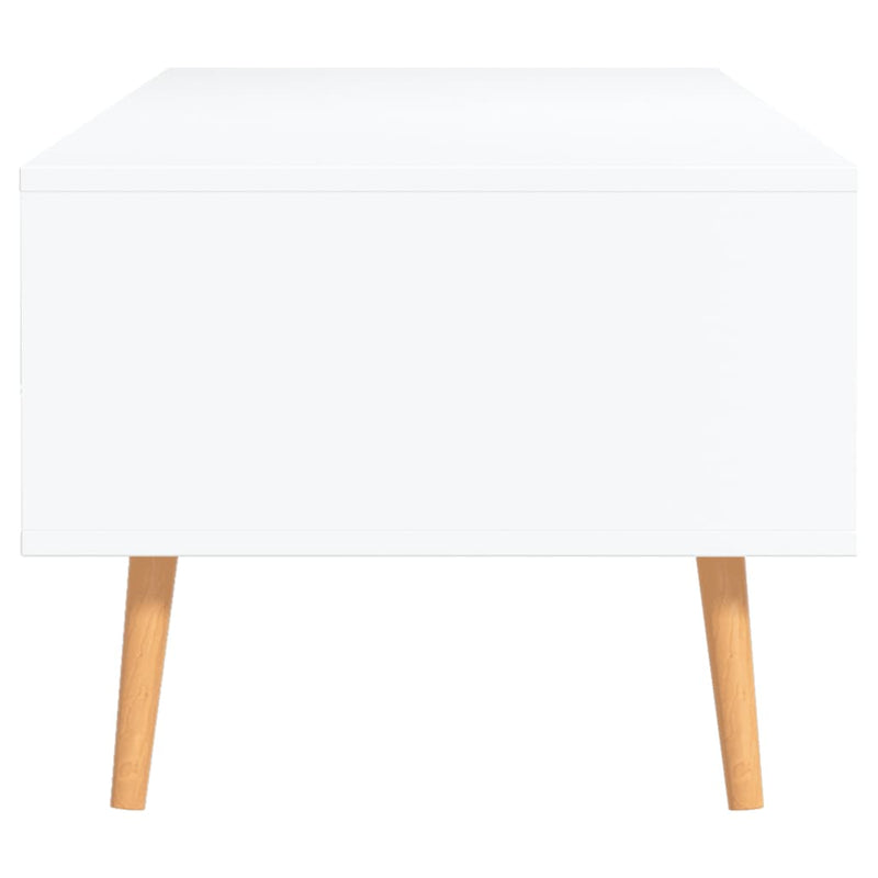 Coffee Table White 100x49.5x43 cm Engineered Wood