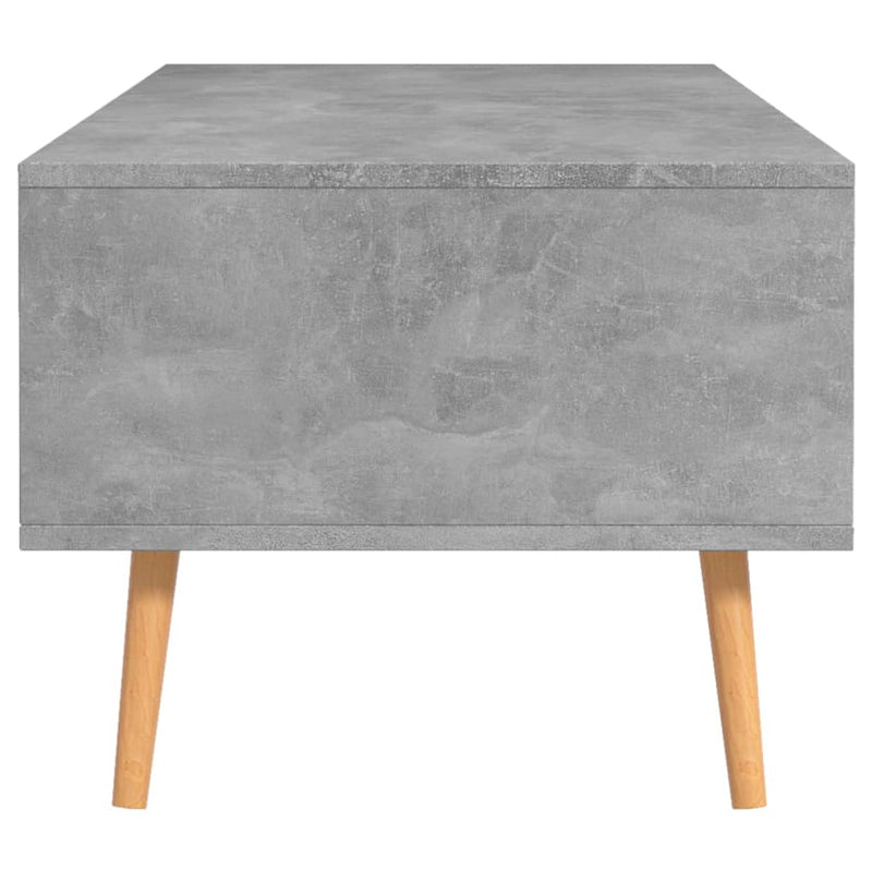 Coffee Table Concrete Grey 100x49.5x43 cm Engineered Wood