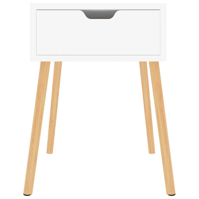 Bedside Cabinet White 40x40x56 cm Engineered Wood
