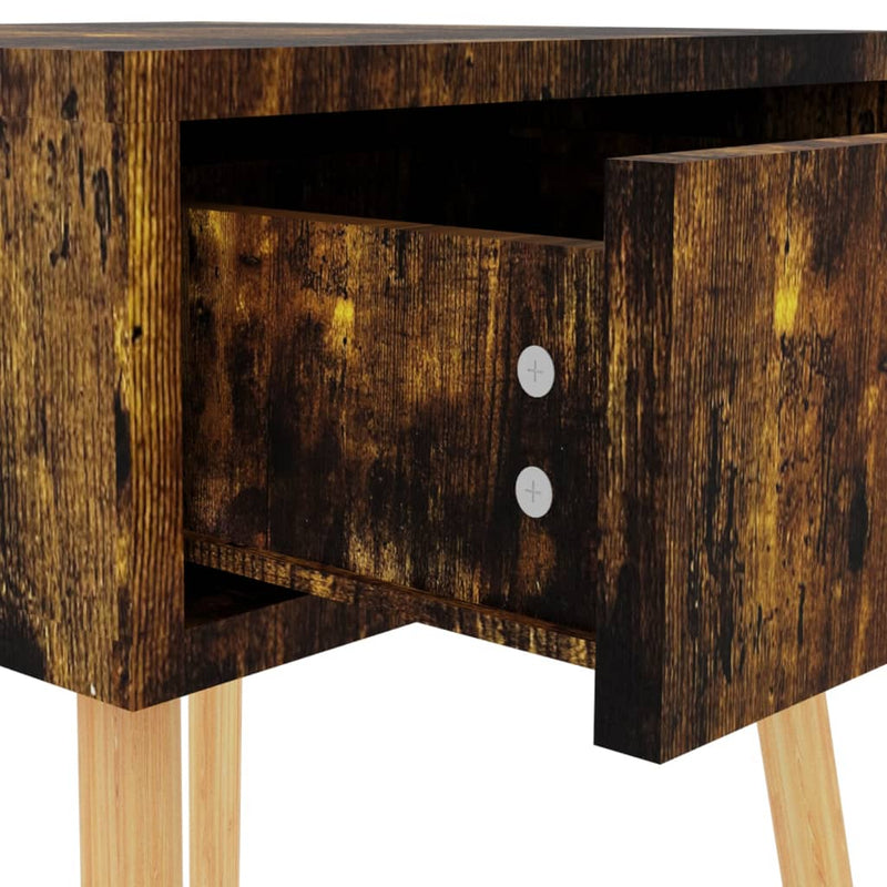 Bedside Cabinets 2 pcs Smoked Oak 40x40x56 cm Engineered Wood