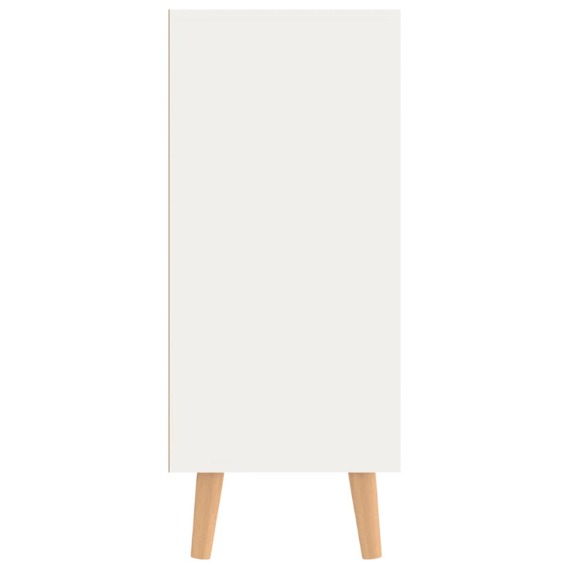 Sideboard White and Sonoma Oak 90x30x72 cm Engineered Wood