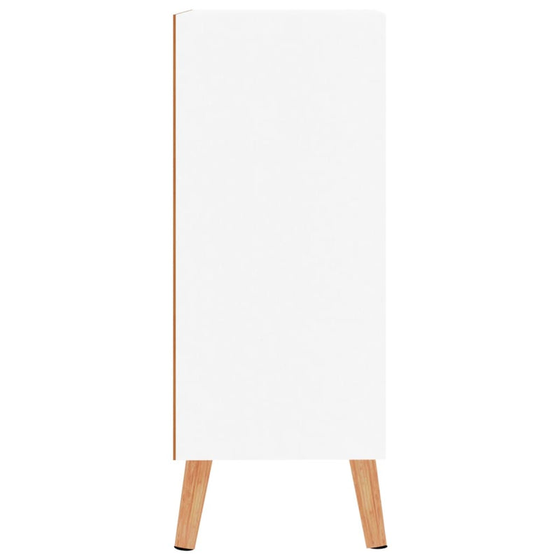 Sideboard White and Sonoma Oak 60x30x72 cm Engineered Wood