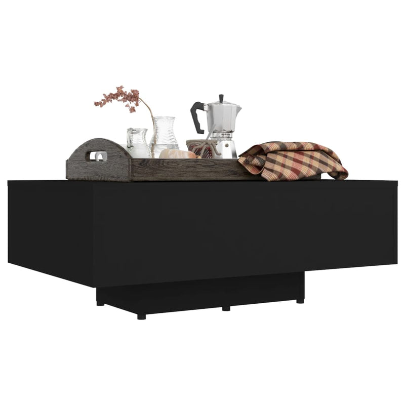 Coffee Table Black 85x55x31 cm Engineered Wood