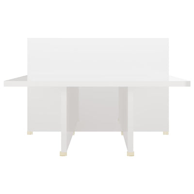 Coffee Table High Gloss White 111.5x50x33 cm Engineered Wood