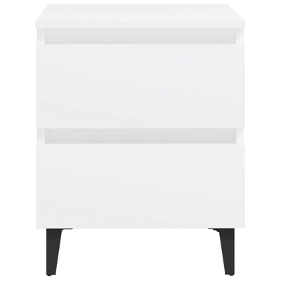 Bed Cabinet White 40x35x50 cm Chipboard - Payday Deals
