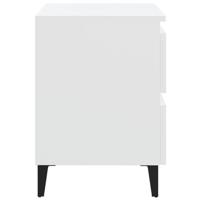 Bed Cabinet White 40x35x50 cm Chipboard - Payday Deals