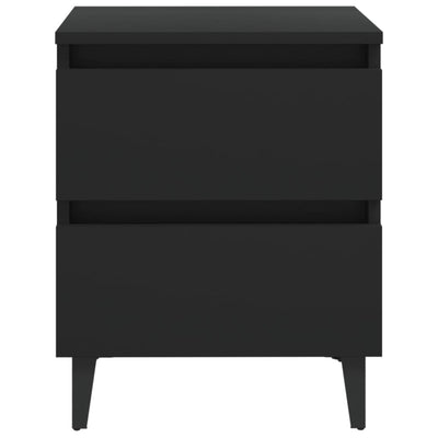 Bed Cabinet Black 40x35x50 cm Chipboard - Payday Deals
