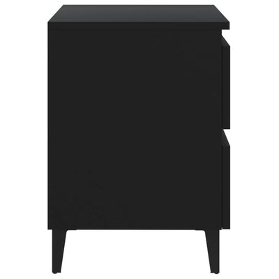 Bed Cabinet Black 40x35x50 cm Chipboard - Payday Deals