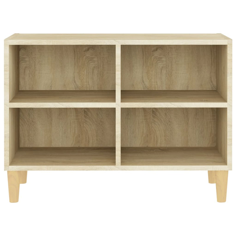 TV Cabinet with Solid Wood Legs Sonoma Oak 69.5x30x50 cm - Payday Deals