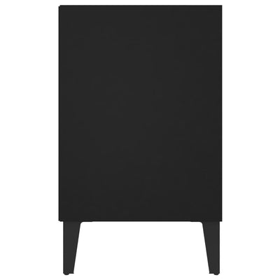 TV Cabinet with Metal Legs Black 103.5x30x50 cm - Payday Deals