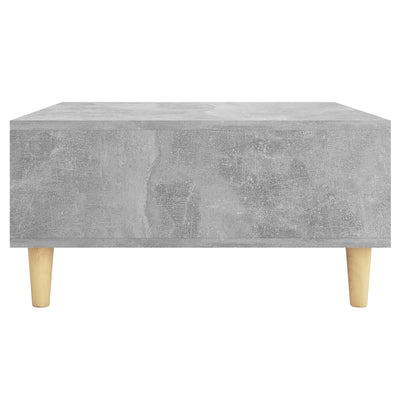 Coffee Table Concrete Grey 60x60x30 cm Chipboard