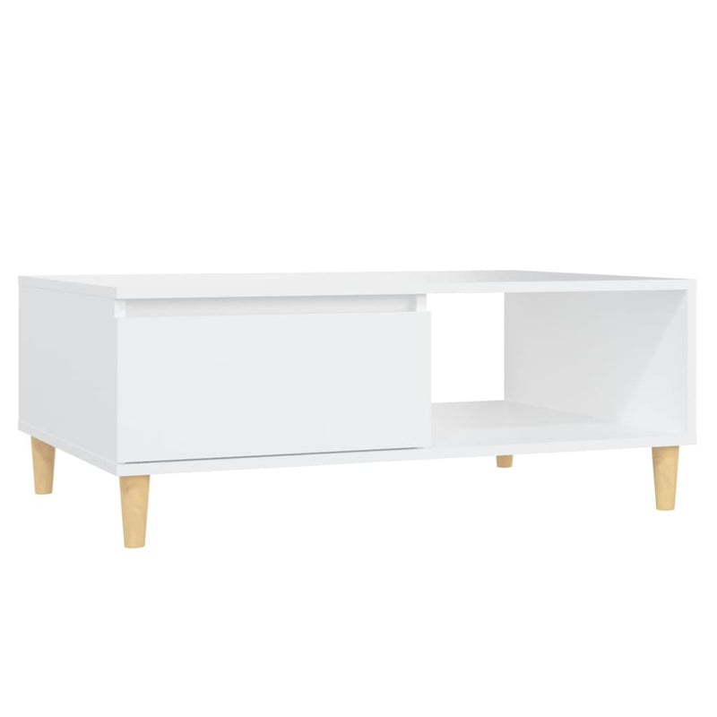 Coffee Table White 90x60x35 cm Chipboard - Payday Deals
