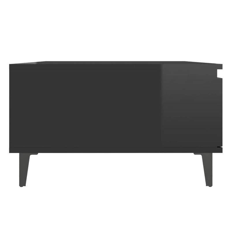 Coffee Table High Gloss Black 90x60x35 cm Chipboard - Payday Deals