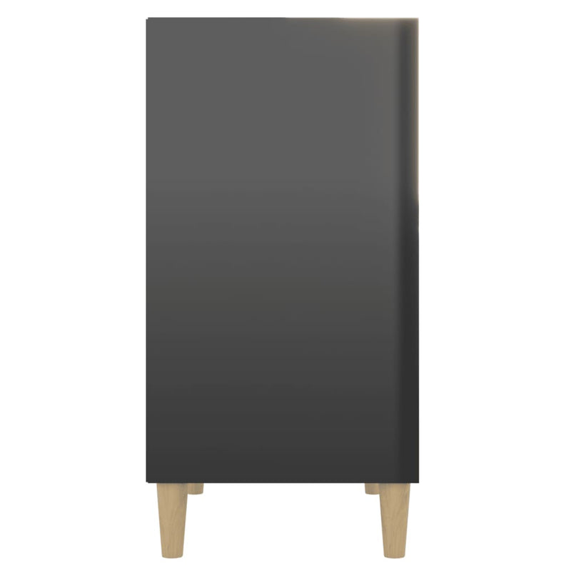 Sideboard High Gloss Black 57x35x70 cm Chipboard - Payday Deals