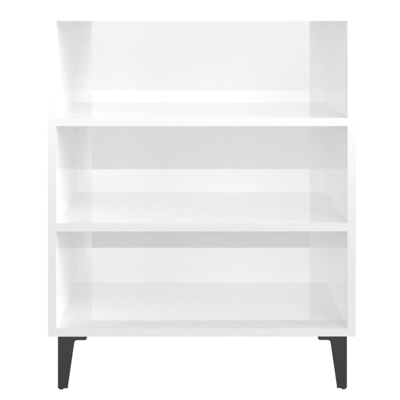 Sideboard High Gloss White 57x35x70 cm Chipboard - Payday Deals