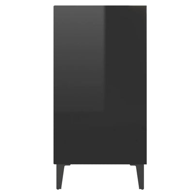 Sideboard High Gloss Black 57x35x70 cm Chipboard