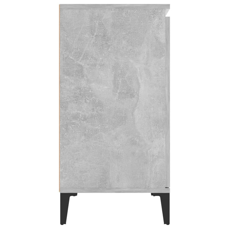 Sideboard Concrete Grey 104x35x70 cm Chipboard