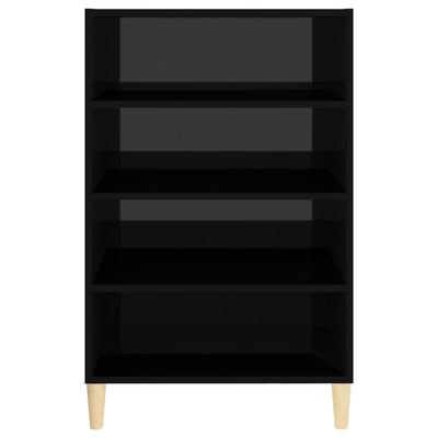 Sideboard High Gloss Black 57x35x90 cm Chipboard