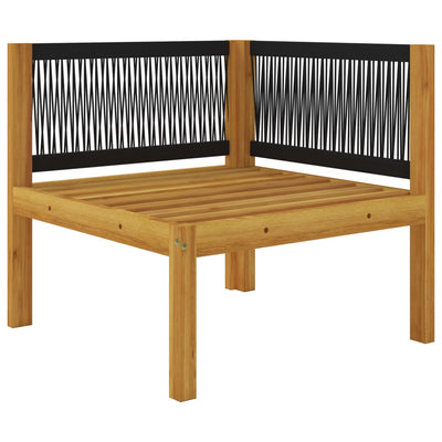 2-seater Garden Bench with Cushions Solid Acacia Wood