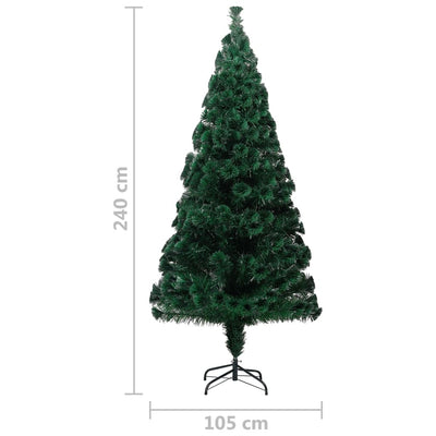 Artificial Christmas Tree with Stand Green 240 cm Fibre Optic