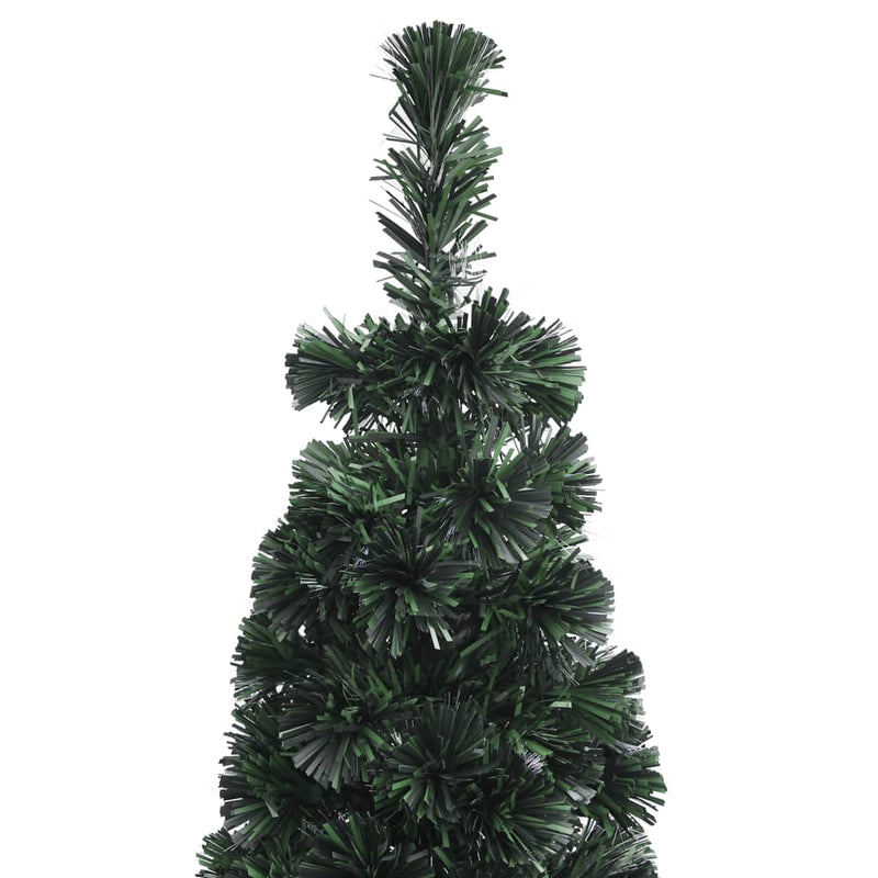 Artificial Slim Christmas Tree with Stand 180 cm Fibre Optic